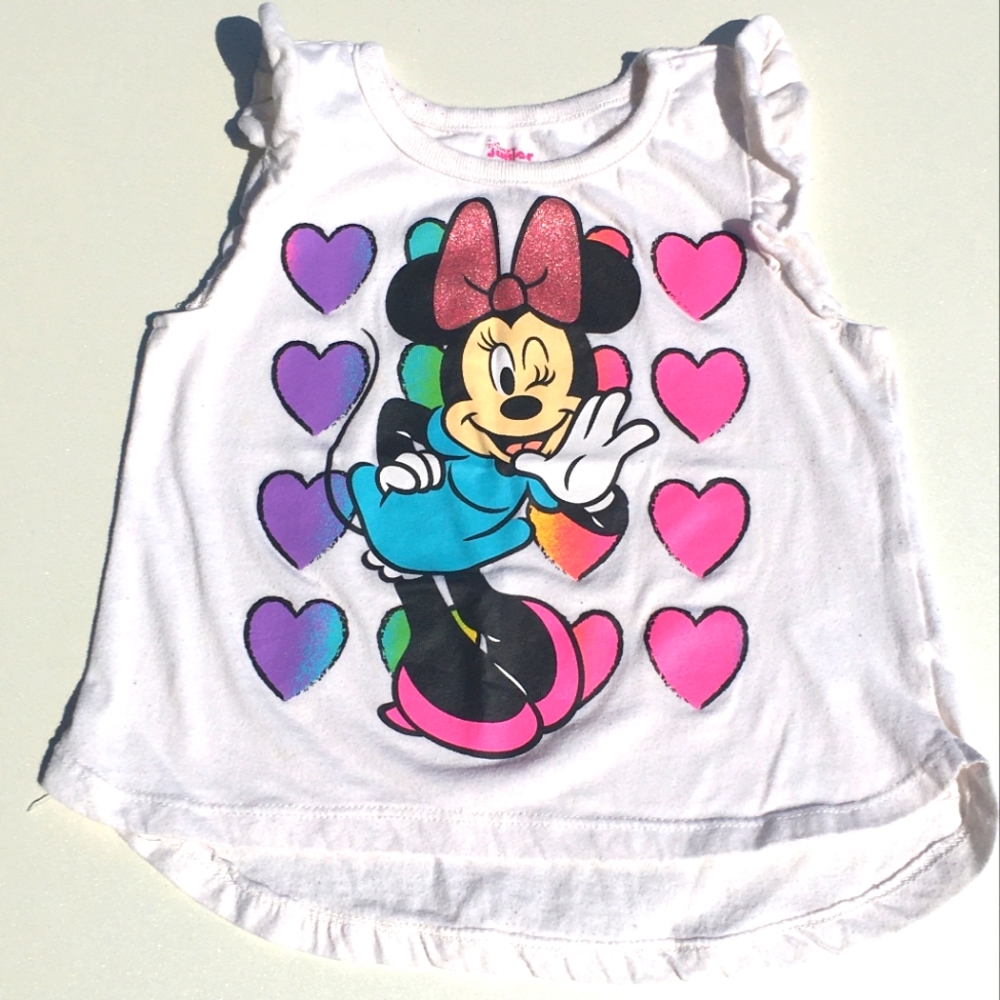 Disney Minnie Mouse Heart T-Shirt Size 4T